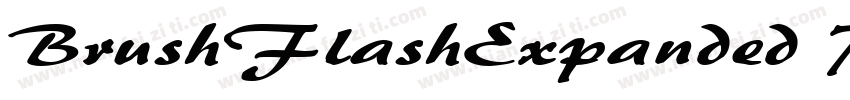 BrushFlashExpanded Regular字体转换